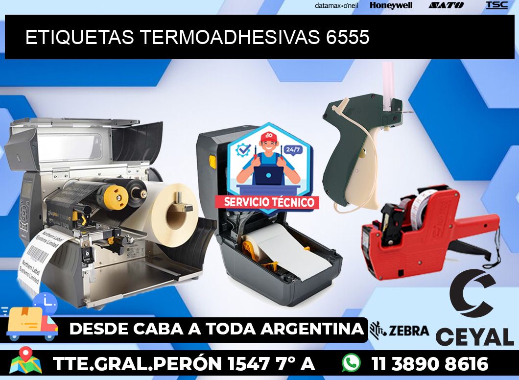 ETIQUETAS TERMOADHESIVAS 6555