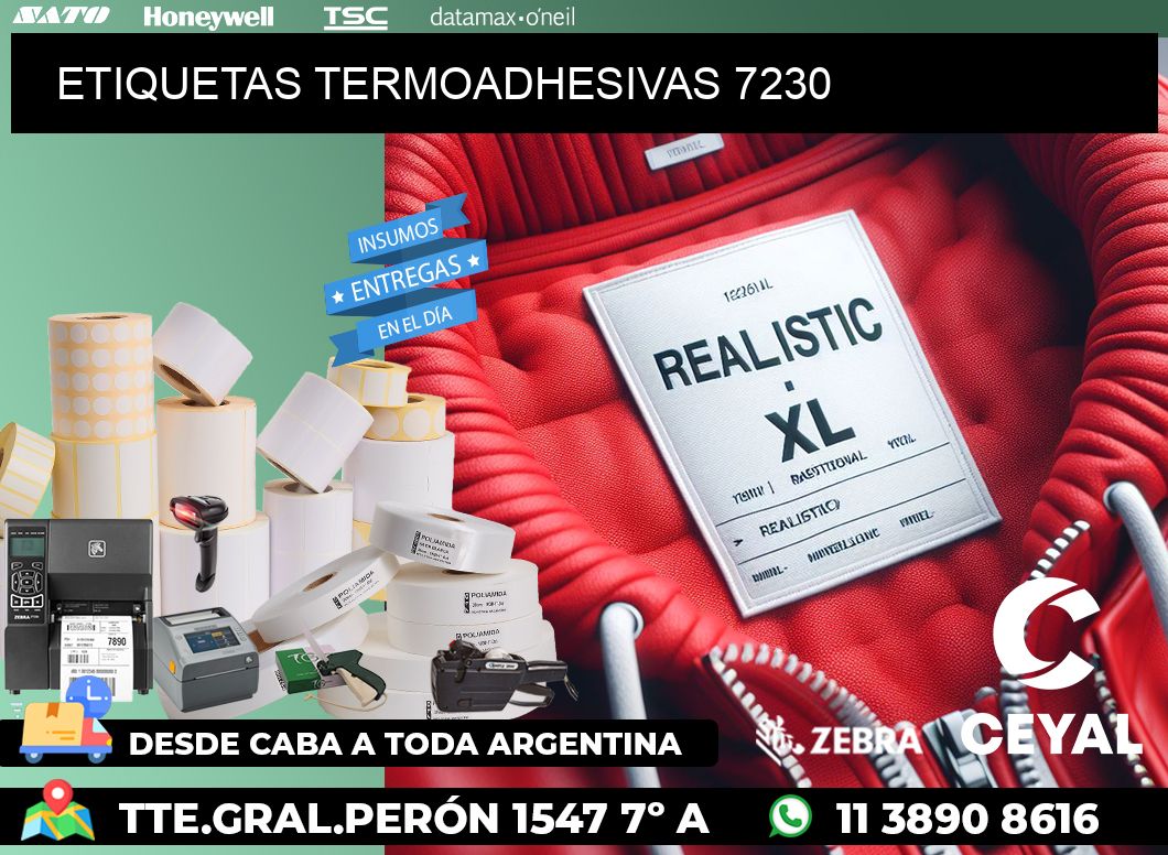 ETIQUETAS TERMOADHESIVAS 7230