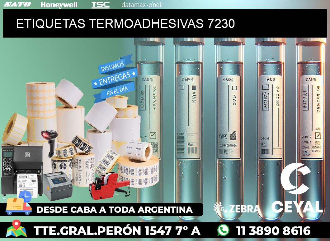 ETIQUETAS TERMOADHESIVAS 7230