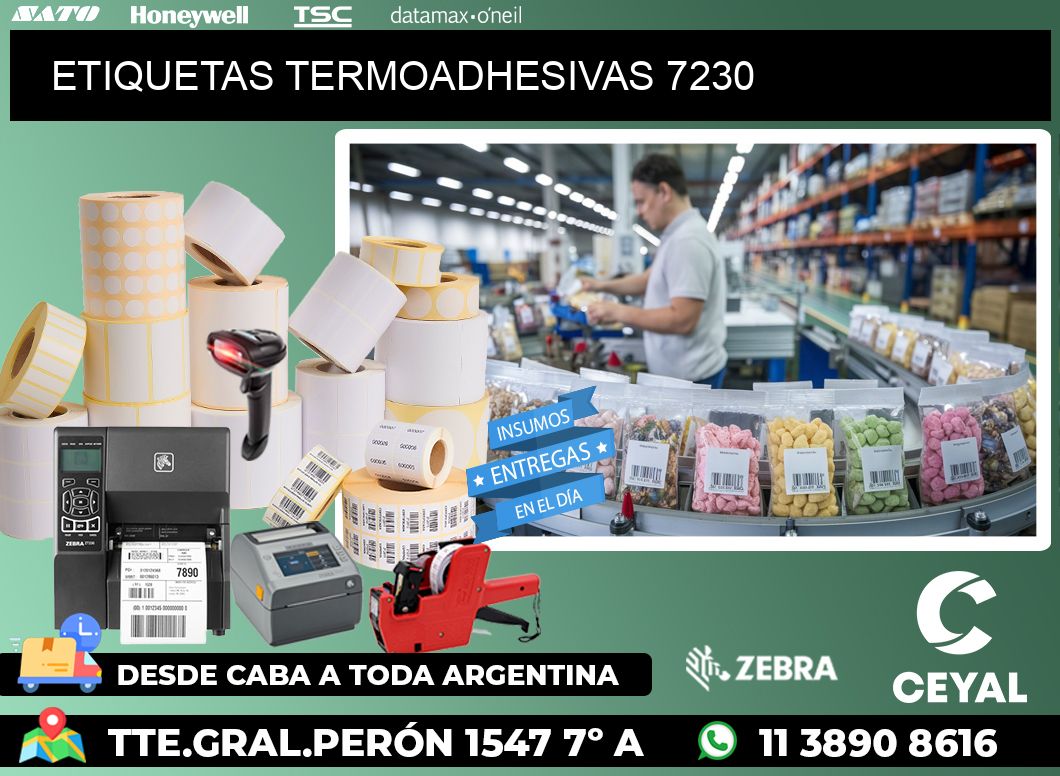 ETIQUETAS TERMOADHESIVAS 7230