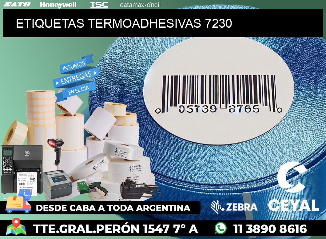 ETIQUETAS TERMOADHESIVAS 7230