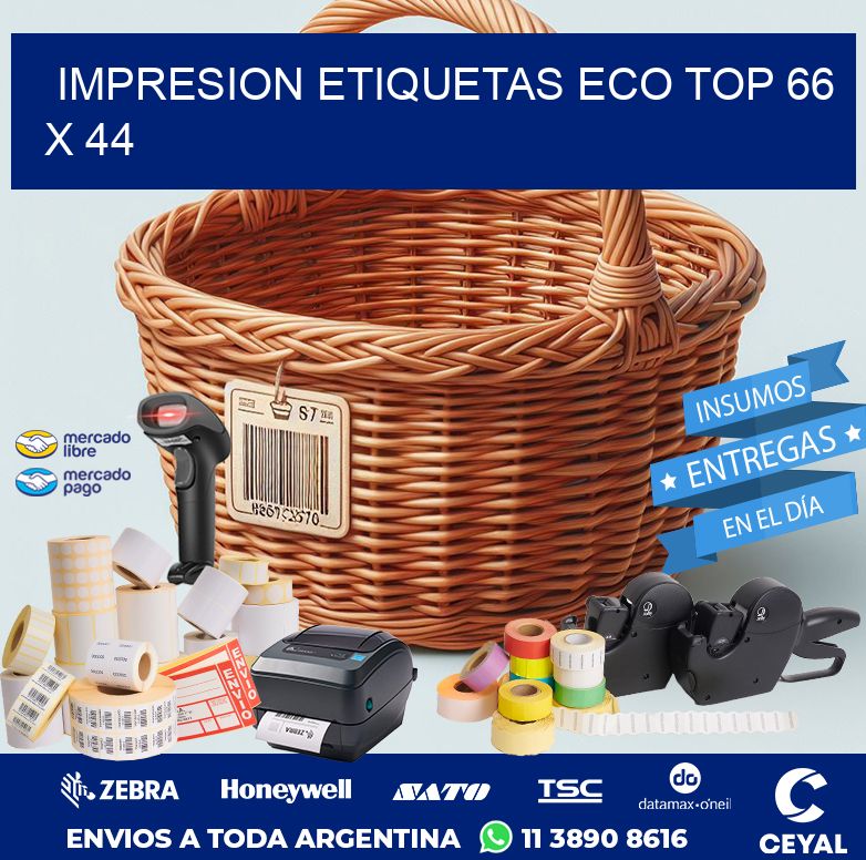 IMPRESION ETIQUETAS ECO TOP 66 x 44