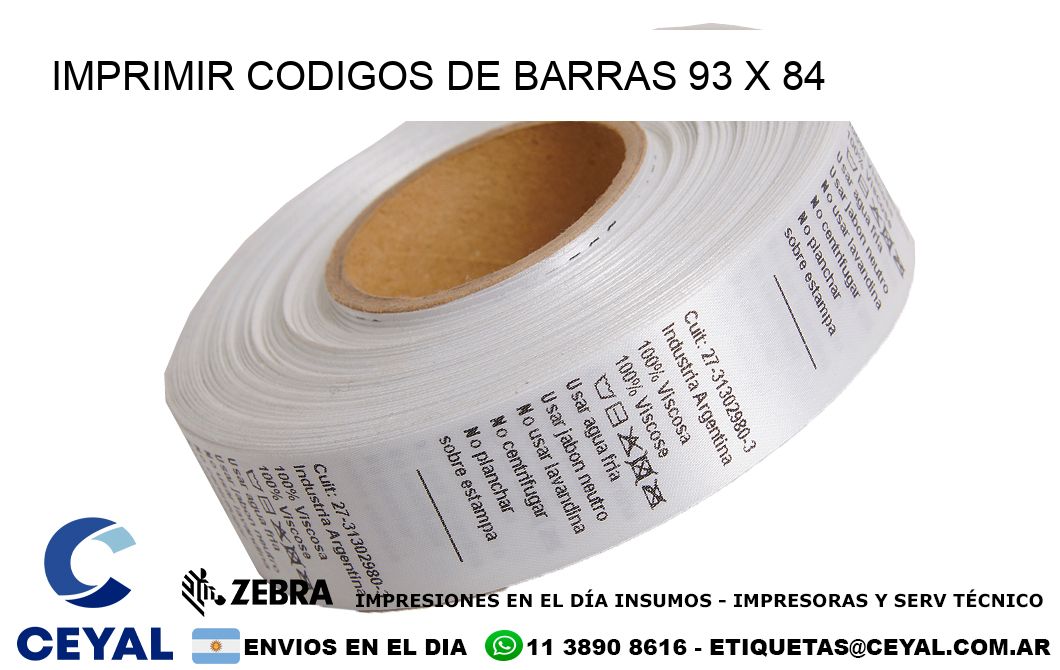 IMPRIMIR CODIGOS DE BARRAS 93 x 84