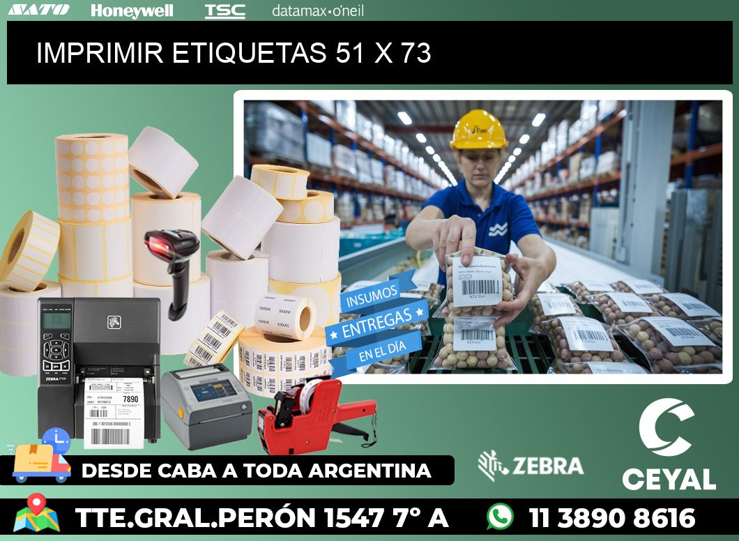 IMPRIMIR ETIQUETAS 51 x 73