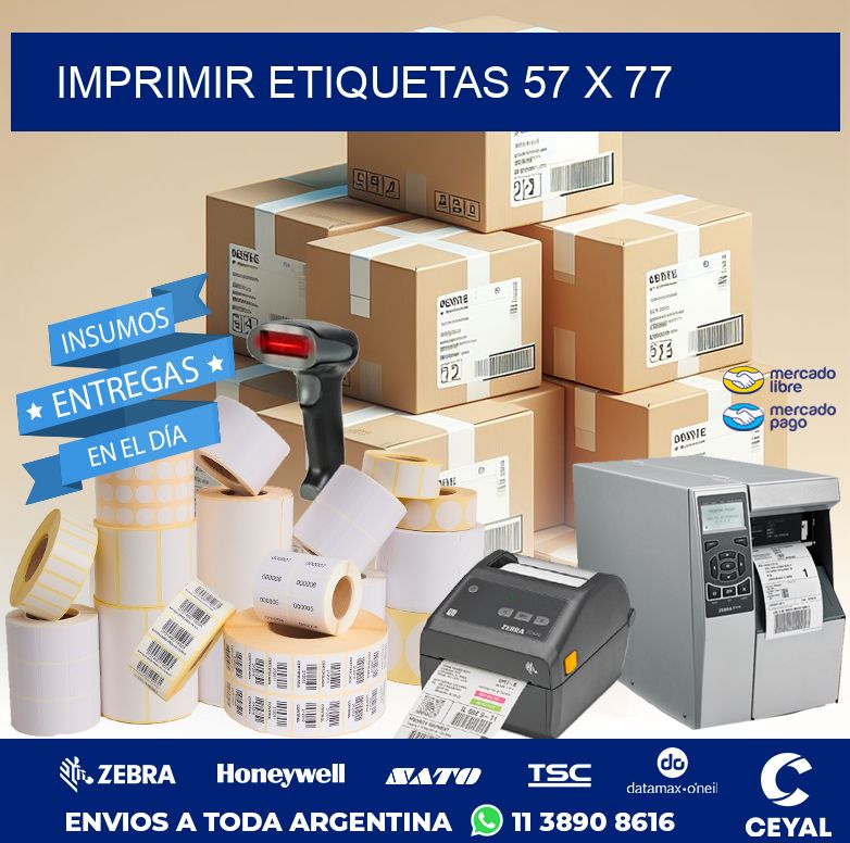 IMPRIMIR ETIQUETAS 57 x 77