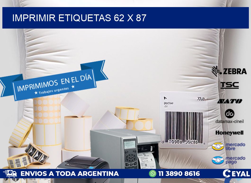 IMPRIMIR ETIQUETAS 62 x 87