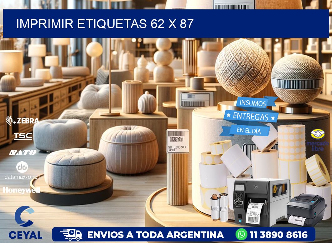 IMPRIMIR ETIQUETAS 62 x 87