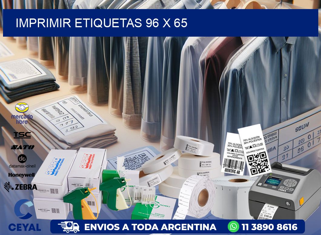 IMPRIMIR ETIQUETAS 96 x 65