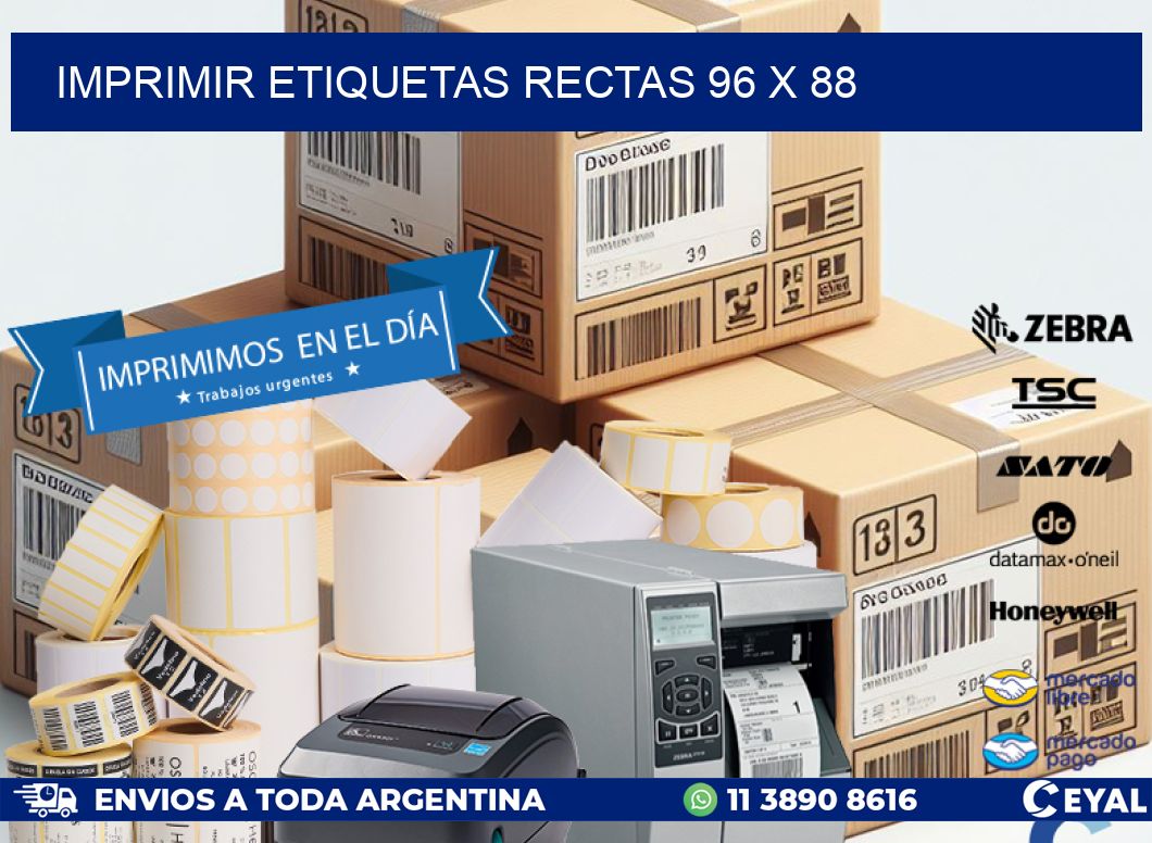 IMPRIMIR ETIQUETAS RECTAS 96 x 88