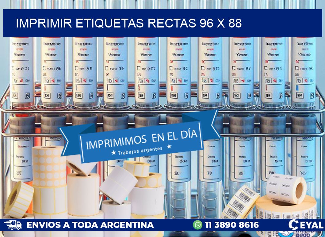 IMPRIMIR ETIQUETAS RECTAS 96 x 88