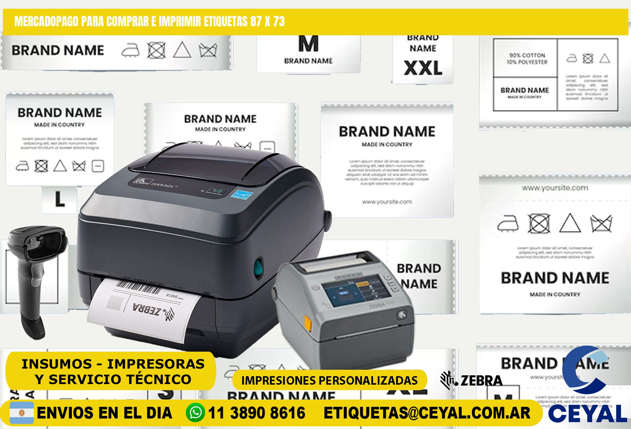 MERCADOPAGO PARA COMPRAR E IMPRIMIR ETIQUETAS 87 x 73