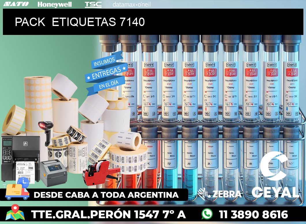 PACK  ETIQUETAS 7140