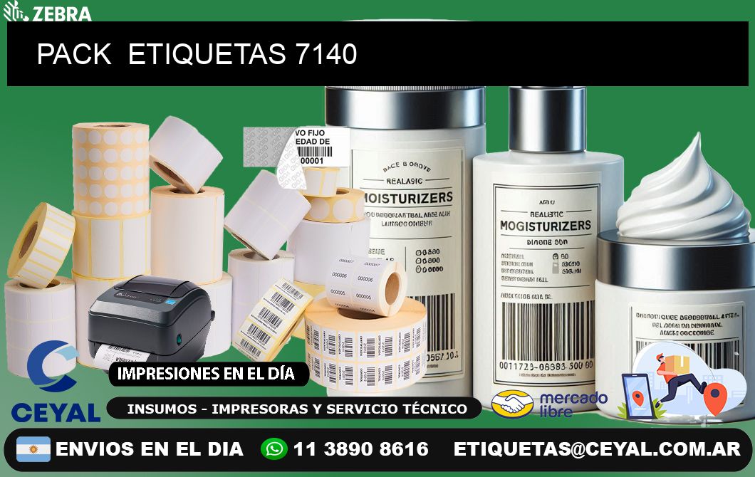 PACK  ETIQUETAS 7140