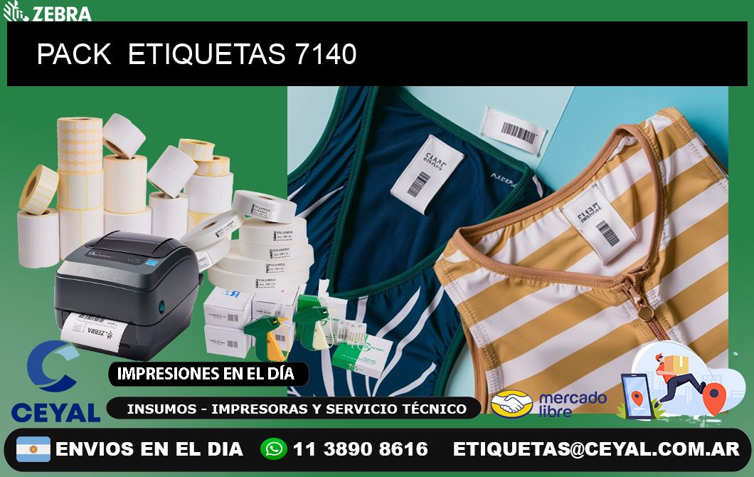 PACK  ETIQUETAS 7140