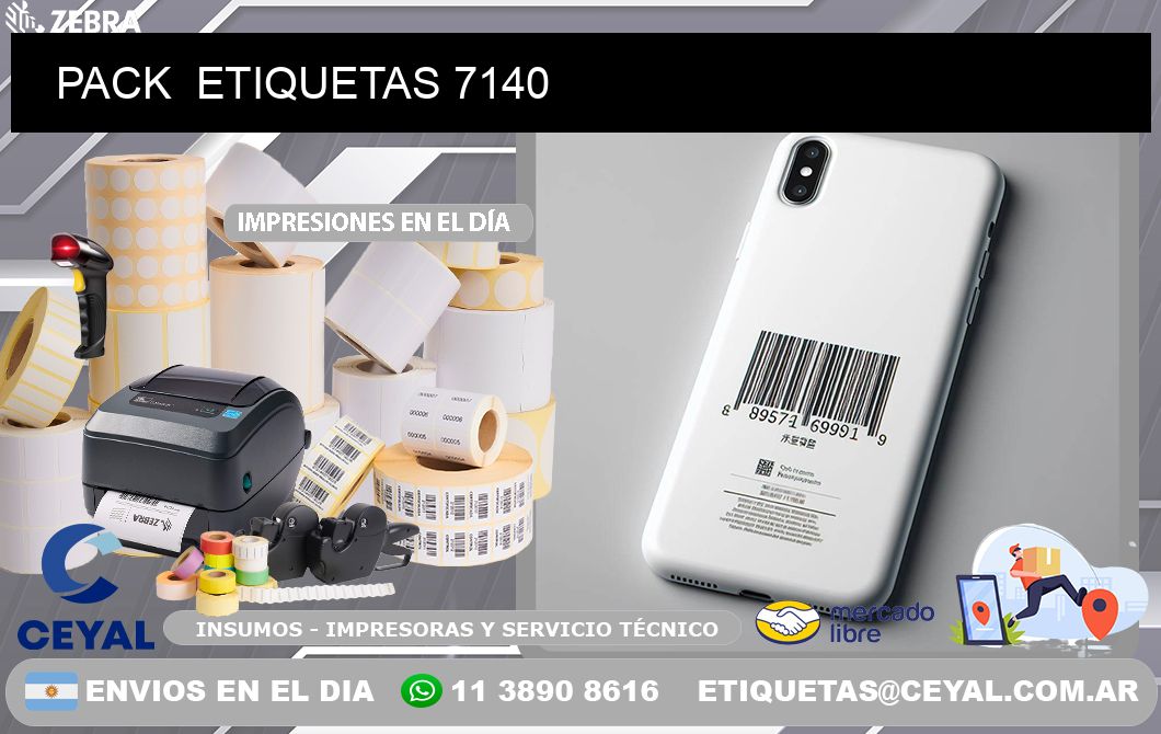 PACK  ETIQUETAS 7140