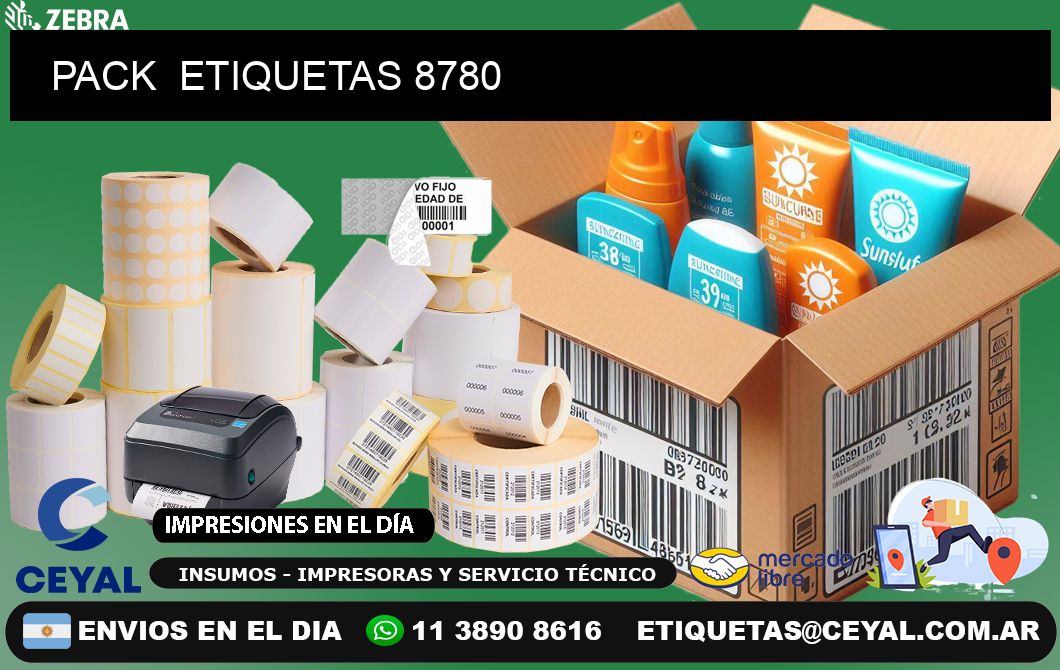 PACK  ETIQUETAS 8780