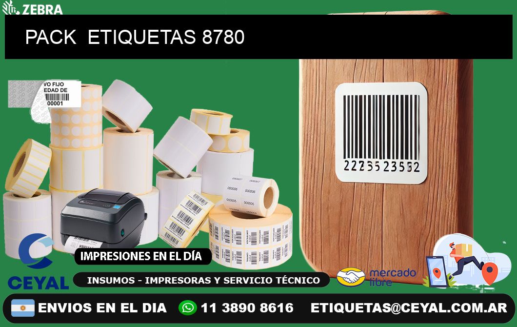 PACK  ETIQUETAS 8780