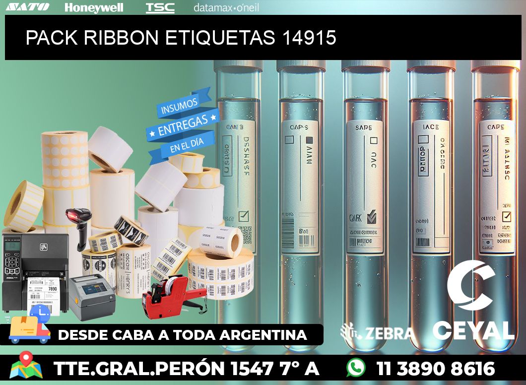 PACK RIBBON ETIQUETAS 14915