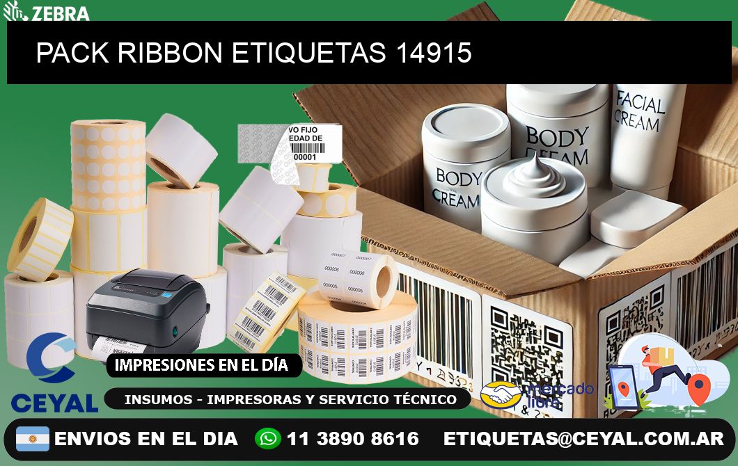 PACK RIBBON ETIQUETAS 14915