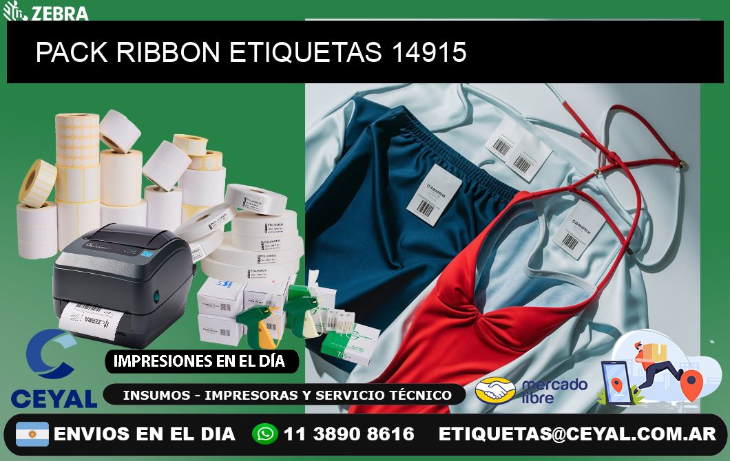 PACK RIBBON ETIQUETAS 14915