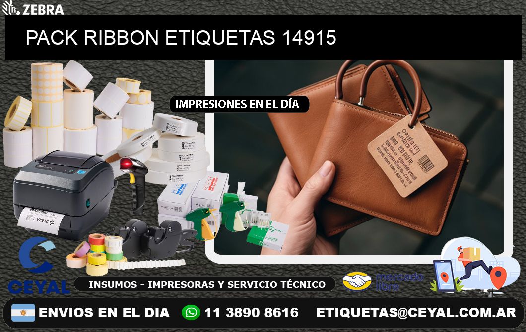 PACK RIBBON ETIQUETAS 14915