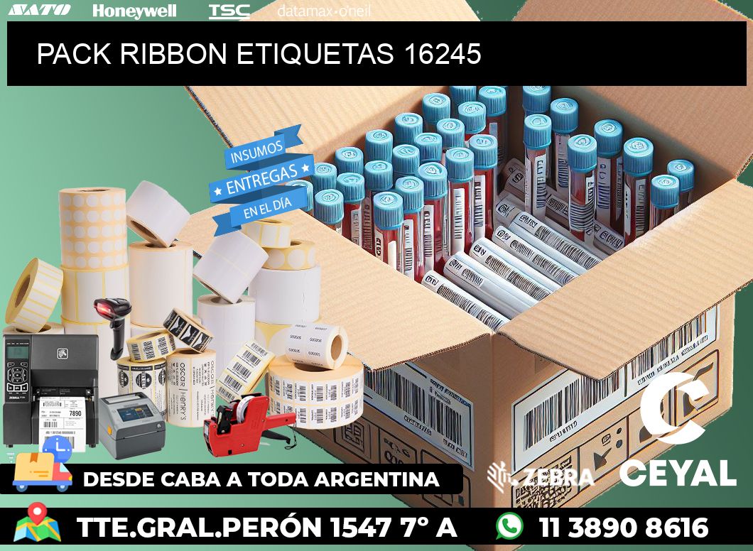 PACK RIBBON ETIQUETAS 16245