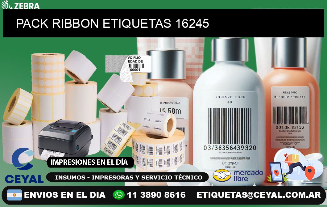 PACK RIBBON ETIQUETAS 16245