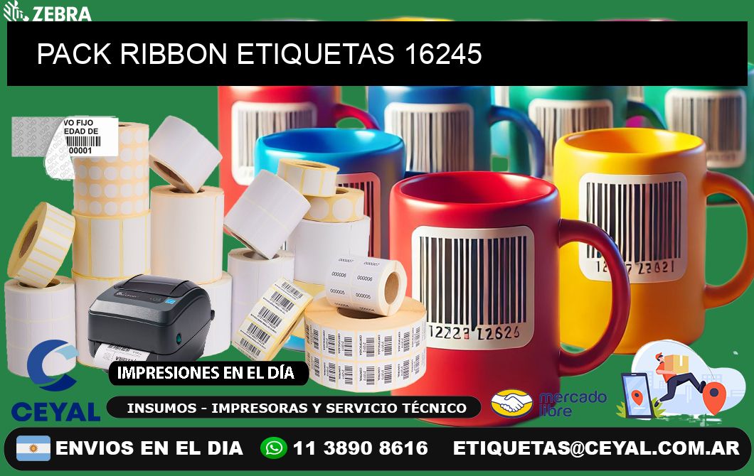 PACK RIBBON ETIQUETAS 16245