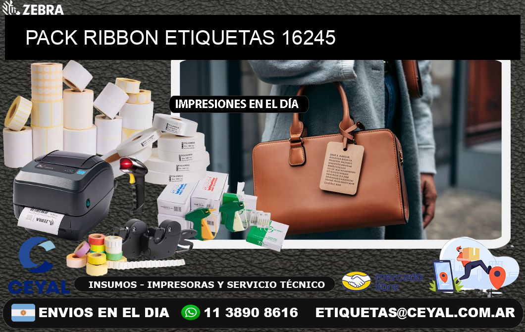 PACK RIBBON ETIQUETAS 16245