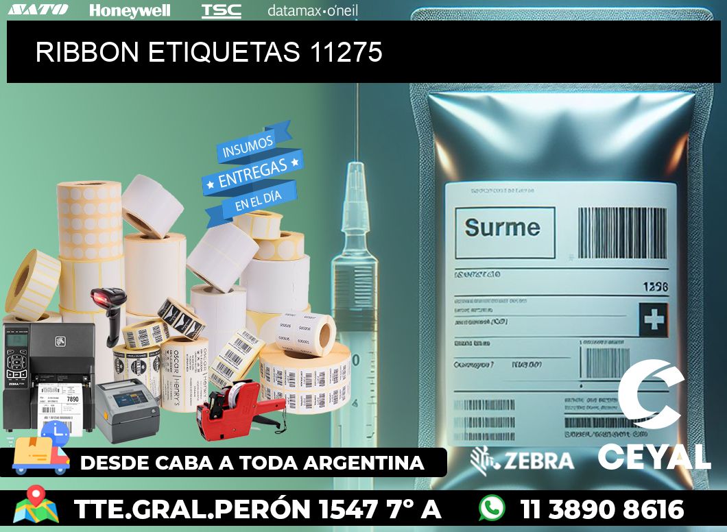 RIBBON ETIQUETAS 11275