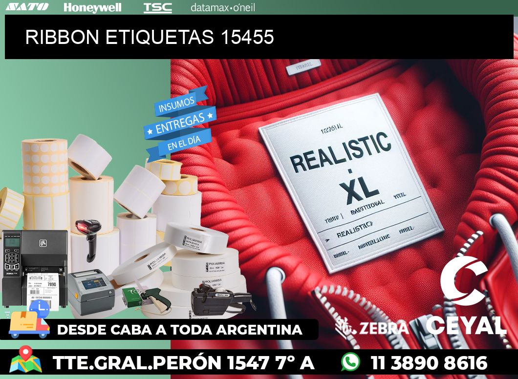 RIBBON ETIQUETAS 15455