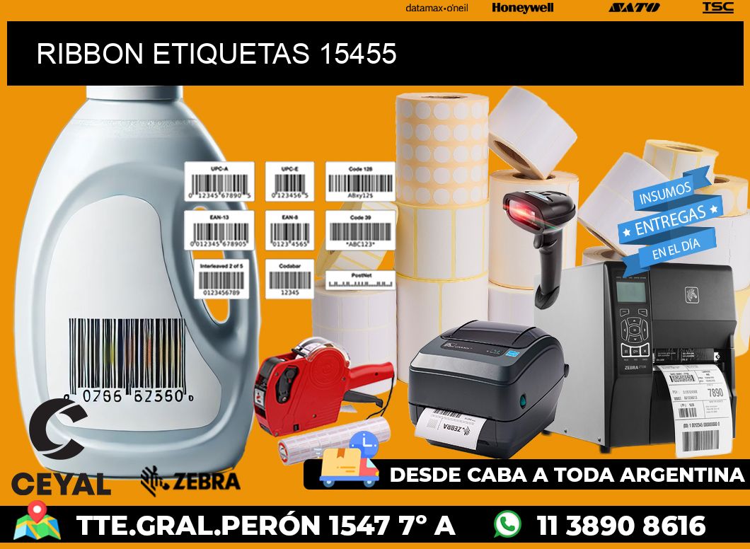 RIBBON ETIQUETAS 15455