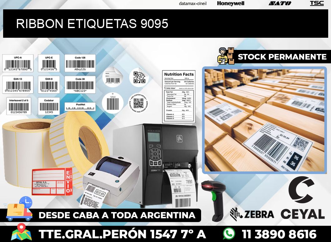 RIBBON ETIQUETAS 9095