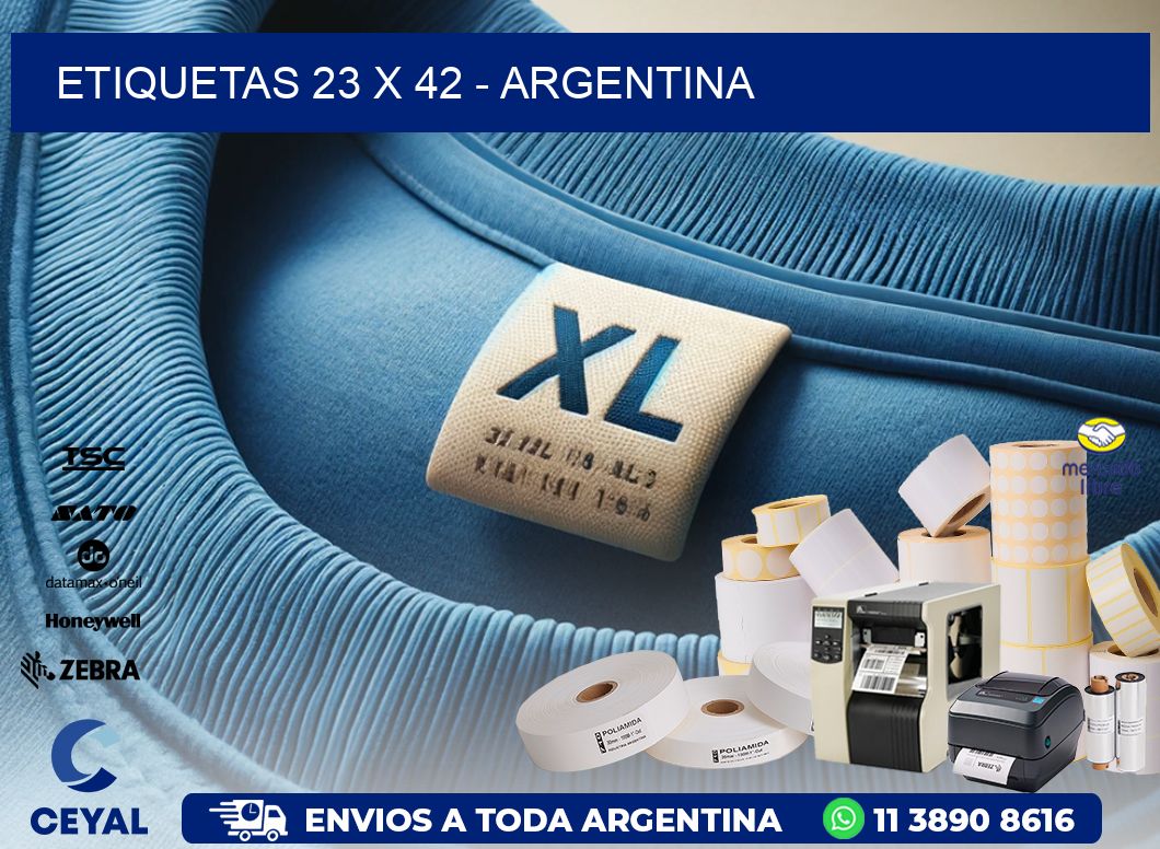 ETIQUETAS 23 x 42 - ARGENTINA