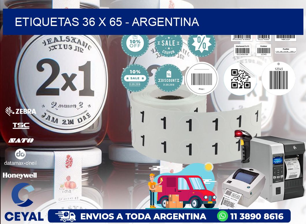 ETIQUETAS 36 x 65 - ARGENTINA