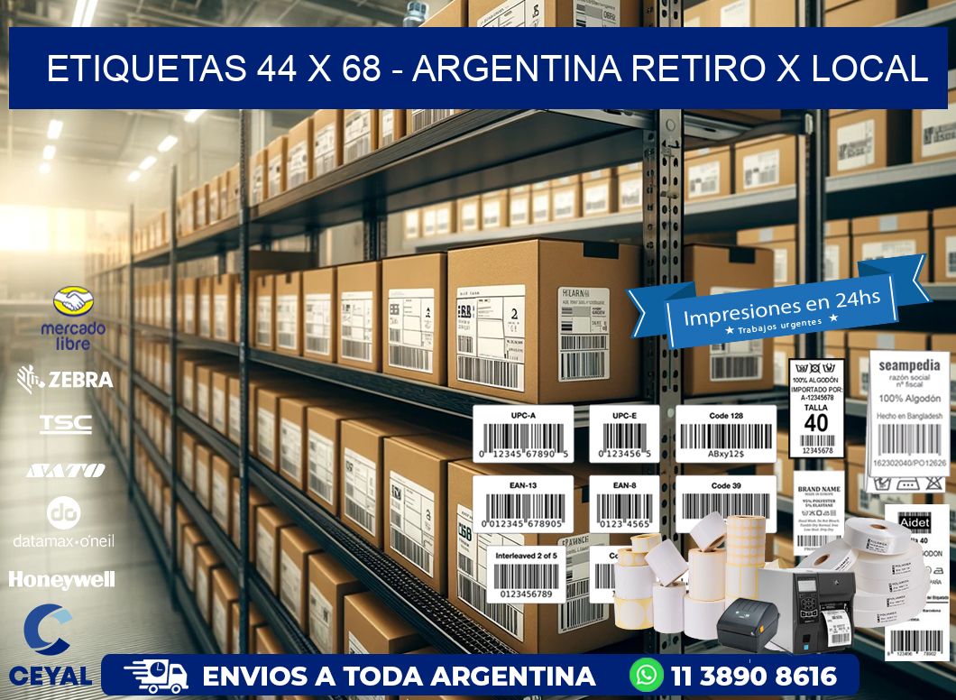 ETIQUETAS 44 x 68 – ARGENTINA RETIRO X LOCAL