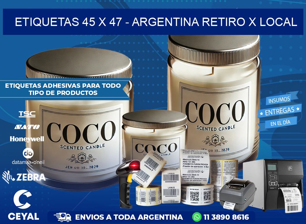 ETIQUETAS 45 x 47 – ARGENTINA RETIRO X LOCAL