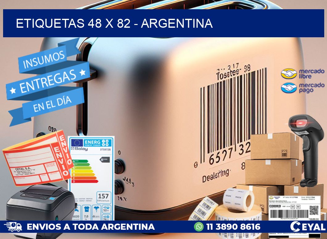 ETIQUETAS 48 x 82 - ARGENTINA