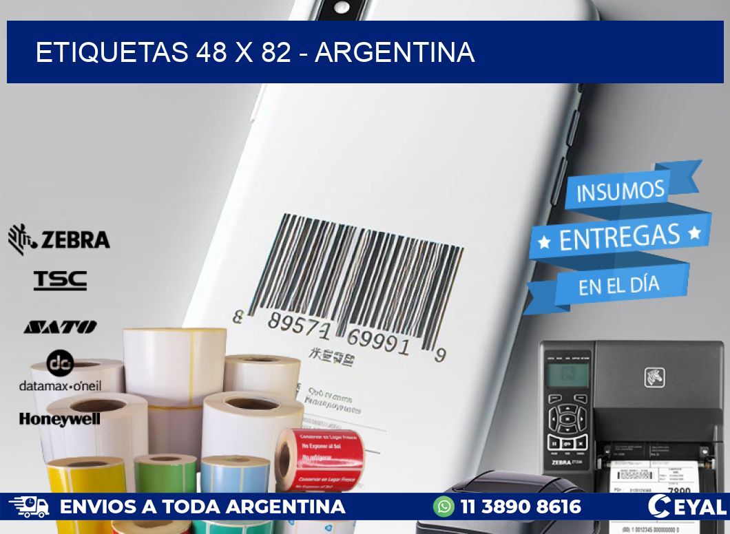 ETIQUETAS 48 x 82 - ARGENTINA