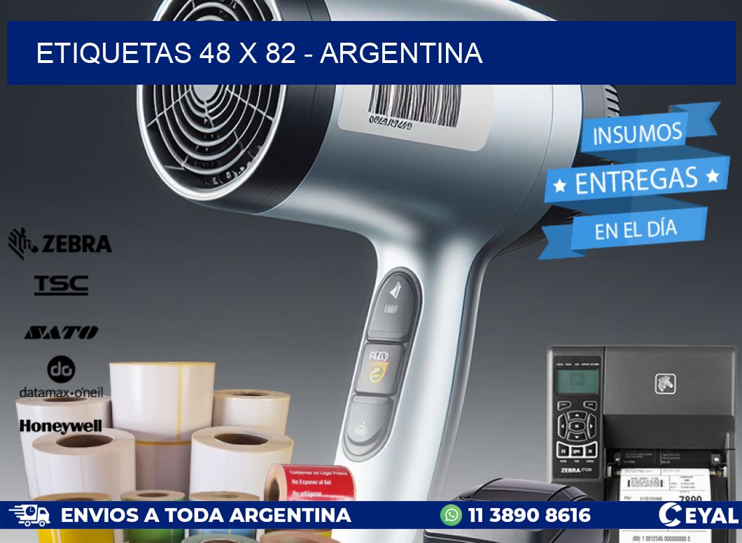 ETIQUETAS 48 x 82 - ARGENTINA