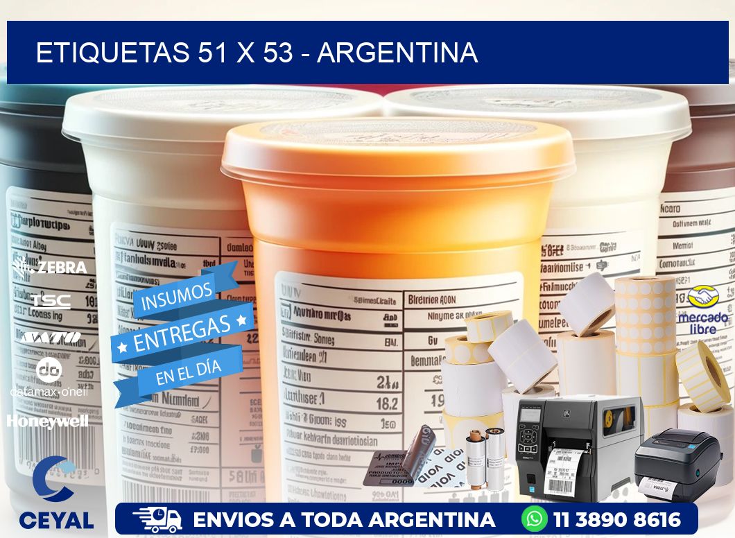 ETIQUETAS 51 x 53 - ARGENTINA