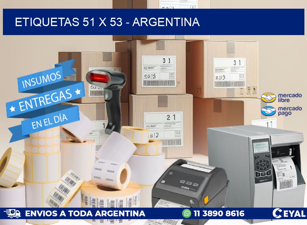 ETIQUETAS 51 x 53 - ARGENTINA