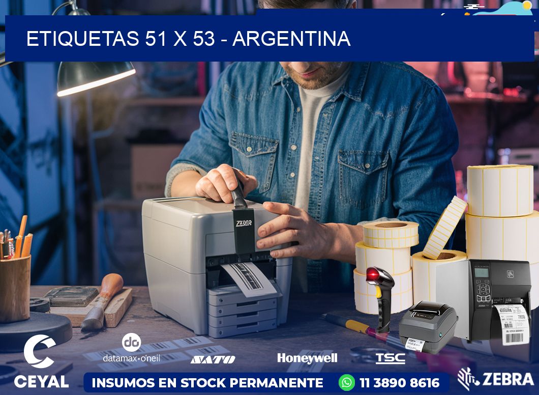 ETIQUETAS 51 x 53 - ARGENTINA