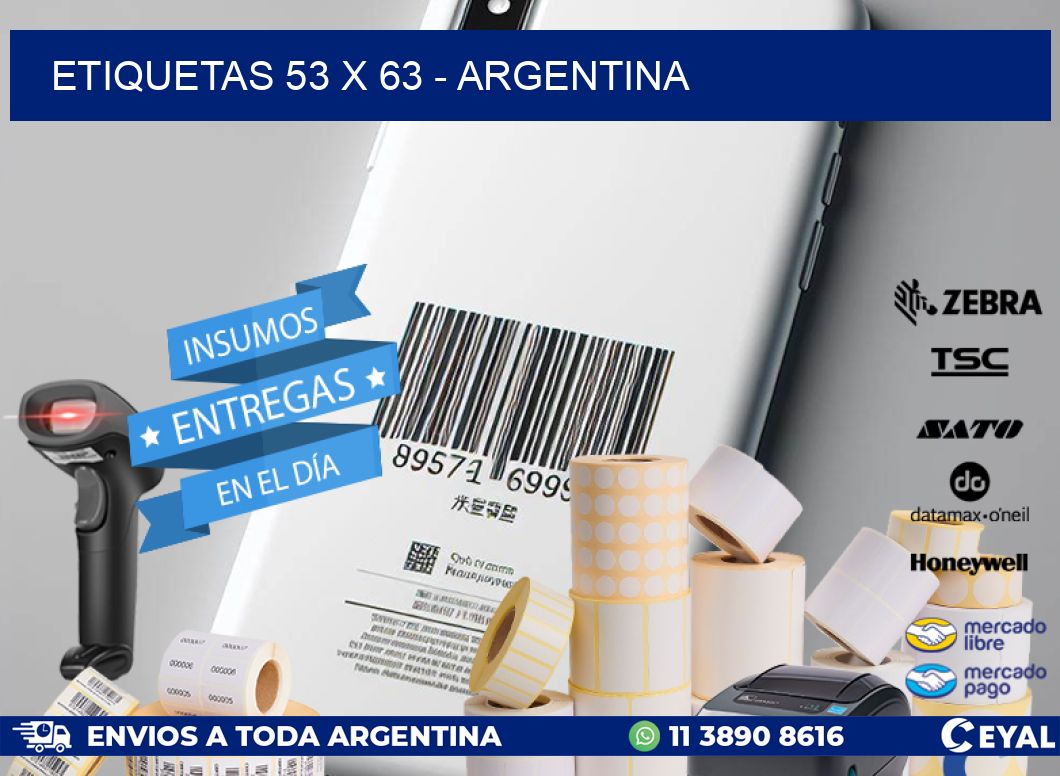 ETIQUETAS 53 x 63 - ARGENTINA