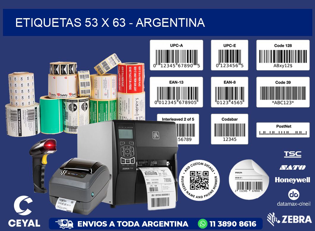 ETIQUETAS 53 x 63 - ARGENTINA