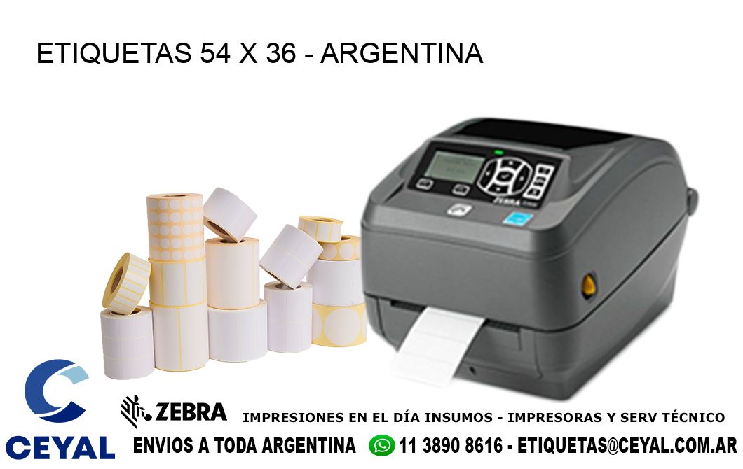 ETIQUETAS 54 x 36 - ARGENTINA