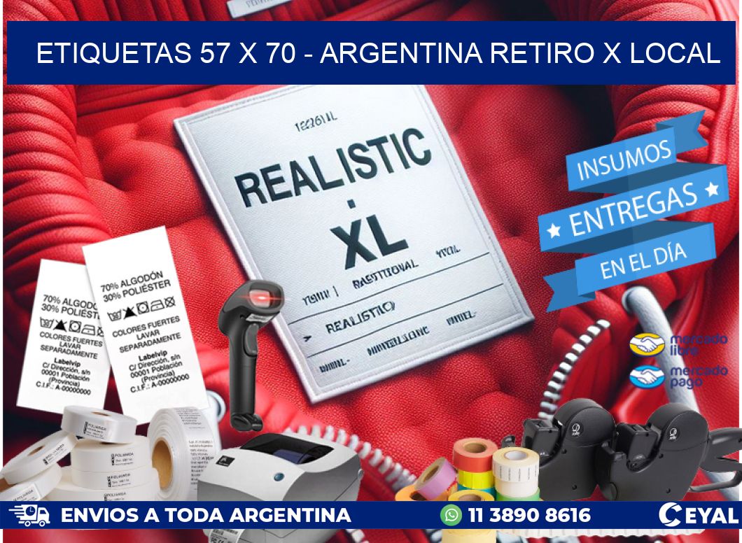 ETIQUETAS 57 x 70 – ARGENTINA RETIRO X LOCAL