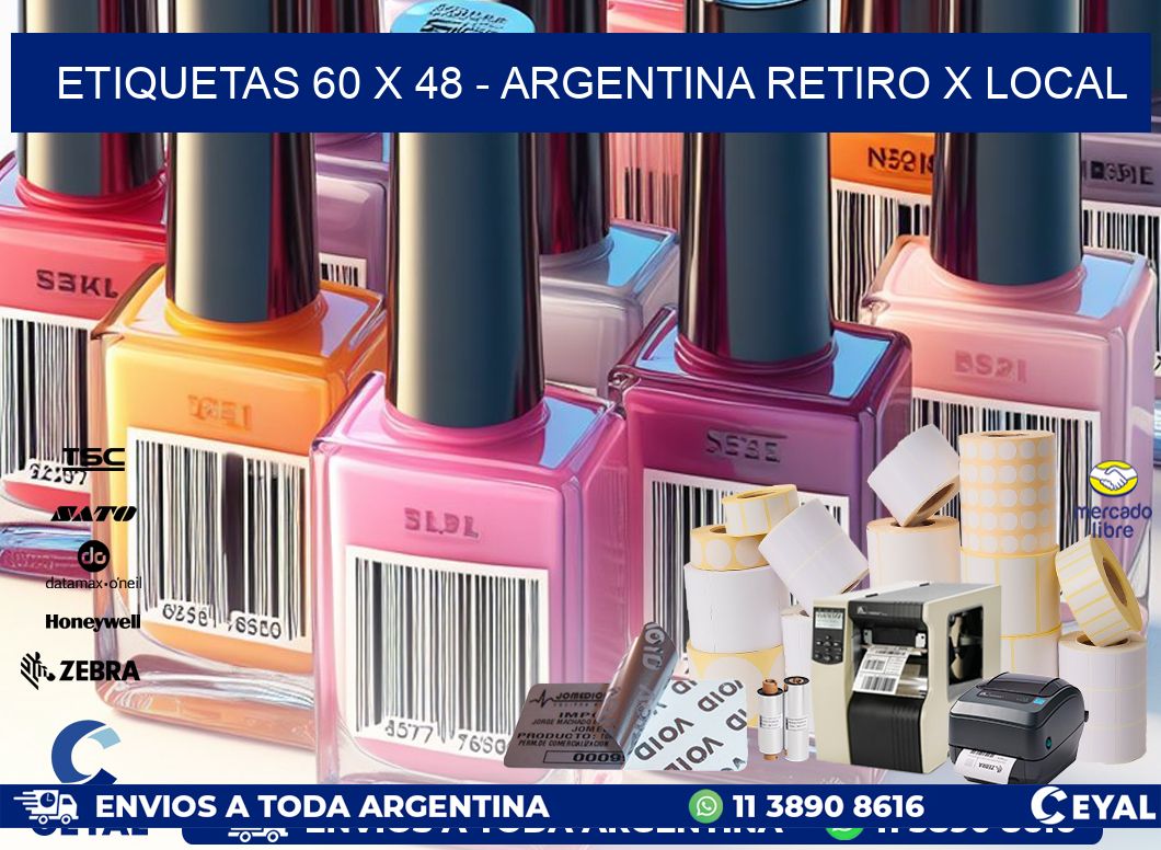 ETIQUETAS 60 x 48 – ARGENTINA RETIRO X LOCAL