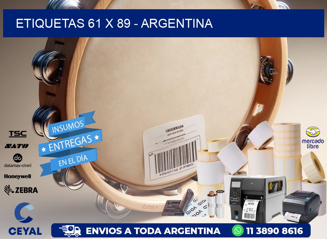 ETIQUETAS 61 x 89 - ARGENTINA