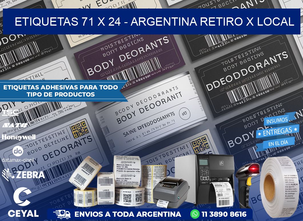 ETIQUETAS 71 x 24 – ARGENTINA RETIRO X LOCAL